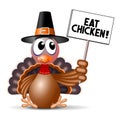 Eat chicken - Thanksgiving card