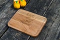 Eat Drink and Be Married wood cutting board