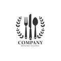 Eat logo with vintage and classy style