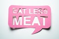 Eat Less Meat. Diet Restriction