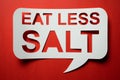 Eat Less Salt Campaign Royalty Free Stock Photo