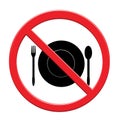 Eat sign food icon backgrounde on white
