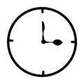 Eat time, clock, watch icon. Concept of UI design elements. Digital countdown app, user interface kit, mobile clock interface. It` Royalty Free Stock Photo