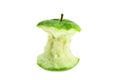 An eaten green apple core Royalty Free Stock Photo