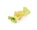 Eaten green apple Royalty Free Stock Photo