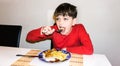 Eating autistic boy health nutrition child food son