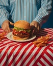 Eating cheeseburger meal tasty sandwich snack lunch hamburger burger beef unhealthy