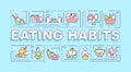 Eating habits word concepts banner