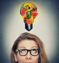 Eating healthy idea and diet tips concept Royalty Free Stock Photo