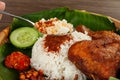 Nasi Kukus ready to eat Royalty Free Stock Photo