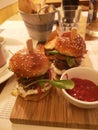 Eating out in Zagreb, Croatia / Mini cheeseburgers