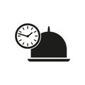 Eating time icon. Vector illustration. EPS 10.