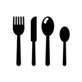 Eating utensils icon. Trendy Eating utensils logo concept on white background from Hotel and Restaurant collection Royalty Free Stock Photo