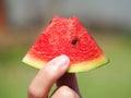 Eating water melon Royalty Free Stock Photo