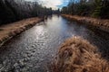 Eau Claire River in central Wisconsin on a calm November day