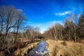 Eau Claire River in central Wisconsin starting to ice up on a calm November day