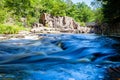 Eau Claire River running through the Dells of the Eau Claire Park in Aniwa, Wisconsin