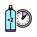 eau fraiche aftershave mist color icon vector illustration