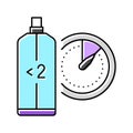 eau fraiche aftershave mist color icon vector illustration