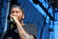 Doomtree - POS in concert at Eaux Claires Festival Royalty Free Stock Photo