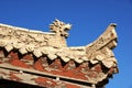 Eave of chinese ancient building Royalty Free Stock Photo