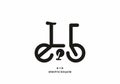 Eb initial letter electric bicycle