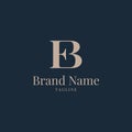 EB logo elegance golden navy luxury design for business