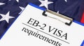 EB-2 Visa Program Explained - US Employment-Based Immigration Pathway for Highly Skilled Professionals Royalty Free Stock Photo