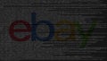 EBay Inc. logo made of source code on computer screen. Editorial 3D rendering