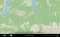 Ebensee am Traunsee outlined, Austria. Topographic German Royalty Free Stock Photo