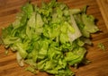 Eberg salad prepared for making a cocktail
