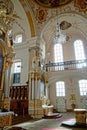 Ebersmunster Abbey Cathedral majestic interior Royalty Free Stock Photo