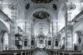 Ebersmunster Abbey Cathedral majestic interior Royalty Free Stock Photo