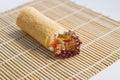 Ebi Tempura (Shrimp) Hand Roll Temaki Royalty Free Stock Photo