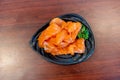 Ebiko Salmon Sashimi, Japan food Royalty Free Stock Photo