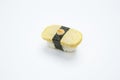 Ebiko sandwich Sushi on white background Royalty Free Stock Photo