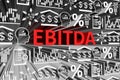 EBITDA concept blurred background Royalty Free Stock Photo
