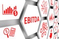 EBITDA concept cell background Royalty Free Stock Photo