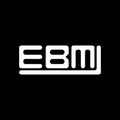 EBM letter logo creative design with vector graphic, EBM