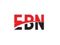 EBN Letter Initial Logo Design Vector Illustration Royalty Free Stock Photo