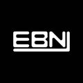 EBN letter logo creative design with vector graphic, EBN Royalty Free Stock Photo