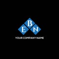 EBN letter logo design on BLACK background. EBN creative initials letter logo concept. EBN letter design.EBN letter logo design on Royalty Free Stock Photo