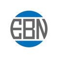 EBN letter logo design on white background. EBN creative initials circle logo concept. EBN letter design.EBN letter logo design on Royalty Free Stock Photo