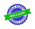 EBOLA ALERT Bicolor Clean Rosette Template for Stamps