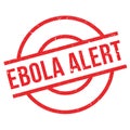 Ebola Alert rubber stamp Royalty Free Stock Photo