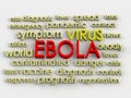 Ebola concept word cloud background Royalty Free Stock Photo