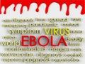Ebola concept word cloud background Royalty Free Stock Photo