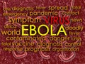 Ebola concept word cloud background Royalty Free Stock Photo