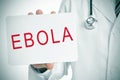 Ebola Royalty Free Stock Photo