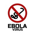Ebola virus concept. Template for background, banner, poster. Vector EPS10 illustration.
